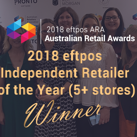Spoilt Announced as the Winner of the 2018 Eftpos Independent Retailer of The Year (5+ Stores)