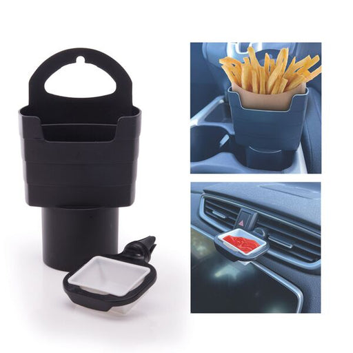 holder for sauce and hot chips in car travel accessory