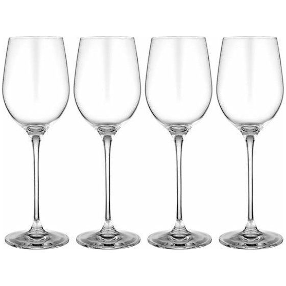 set of four wine glasses for white wine