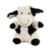 cute curly black and white cow  softtoy