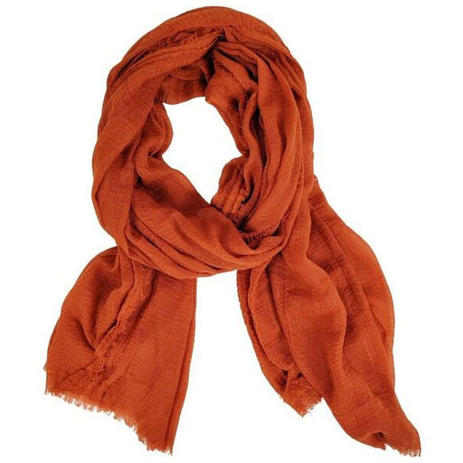terracotta, orange/red summer scarf