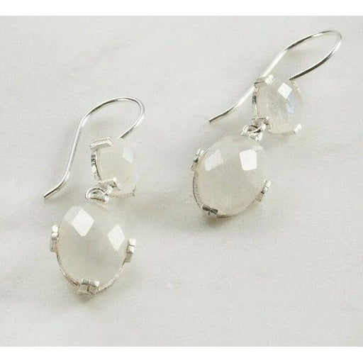 maison moonstone silver earrings