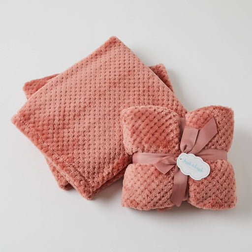 rose colour baby blanket soft and warm