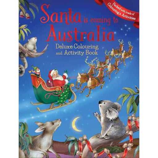 santa is coming to australi kids activity book