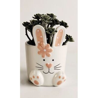 cute bunny planter pot for easter gift