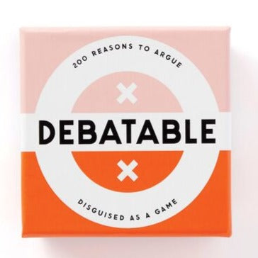 debatable card game for friends and family