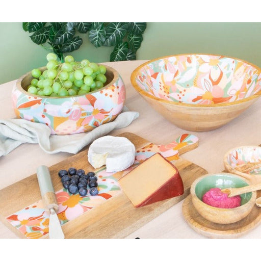 Floral Bamboo Serving Board GIft