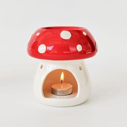 mushroom toadstool oil burner for home decoration essential oils