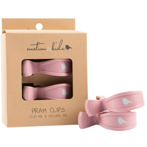 pink pram clips 