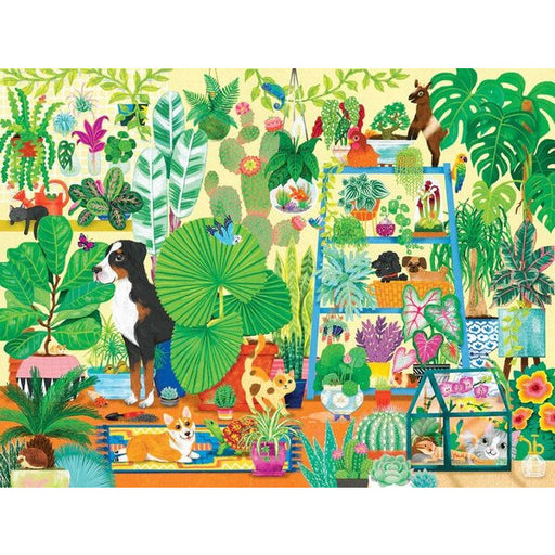 colourful puzzle with animals and plants