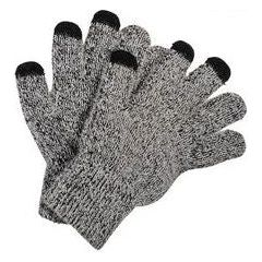 grey winter gloves on sale