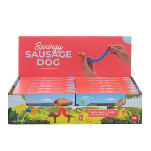 springy sausage dog sensory play