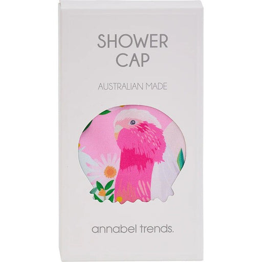 pink glah shower cap