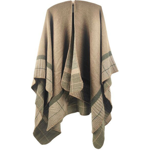 khaki reversible womens wrap shawl winter