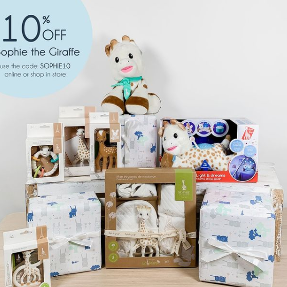 Sophie the Giraffe Turns 60: Baby Gifts at 10% Off!