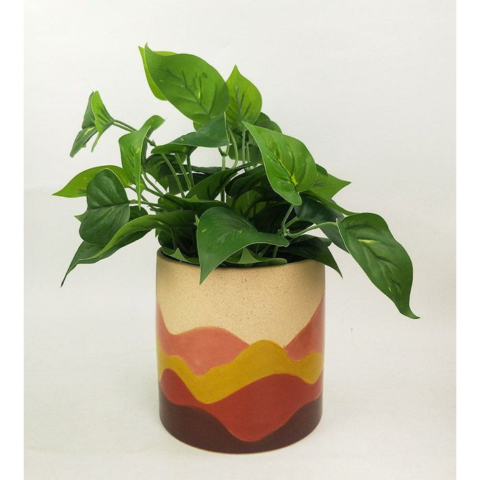 Adele Planter Pot Pink & Red Sm 15cm