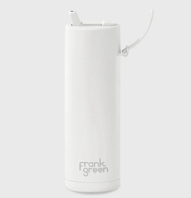 Frank Green 20oz Reusable Bottle with Flip Straw Lid Cloud