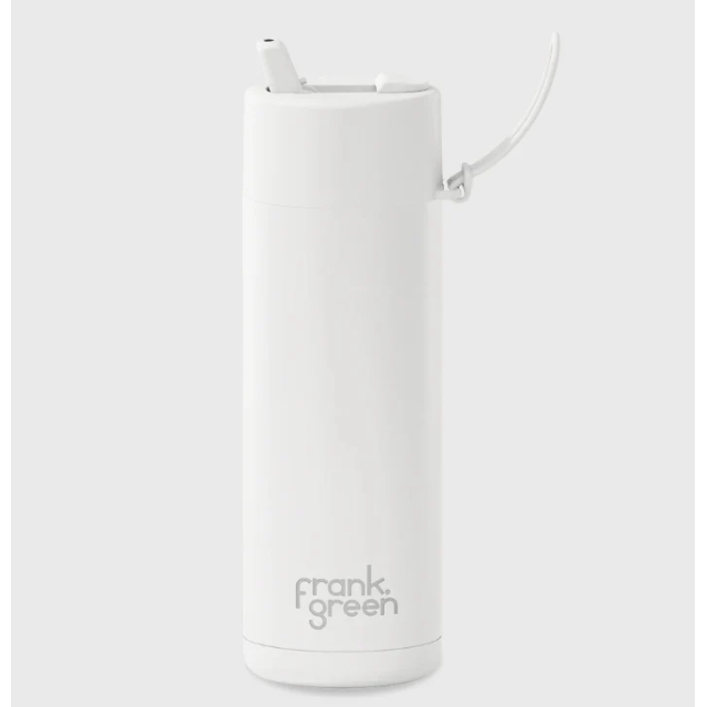 Frank Green 20oz Reusable Bottle with Flip Straw Lid Cloud