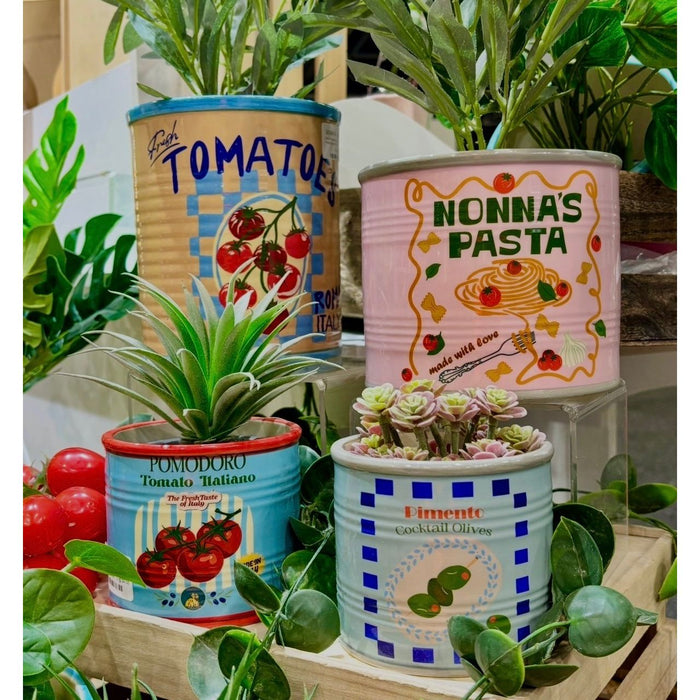 Nonna's Pasta Can Planter 12cm