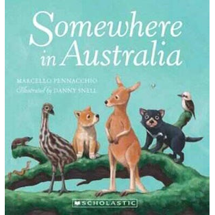 somewhere in australia hard cover kids book