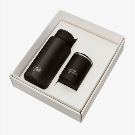 Frank Green The Essentials Gift Set Hinge Edition 12oz and 34oz Midnight