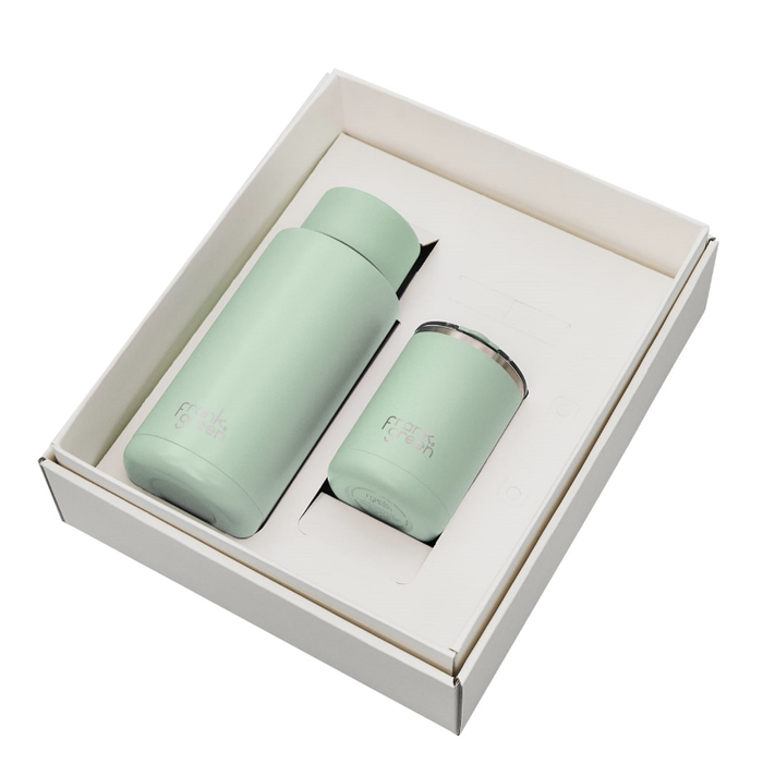 Frank Green The Essentials Gift Set Hinge Edition 12oz and 34oz Mint Gelato