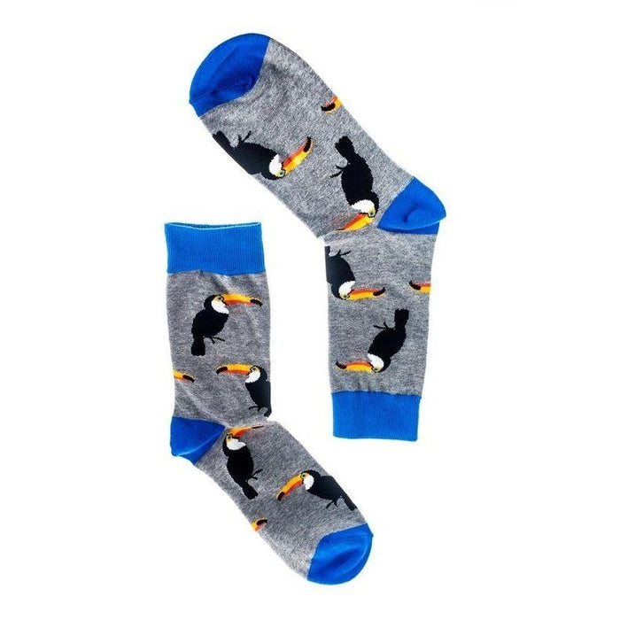 My2Socks Toucan Large Grey Socks