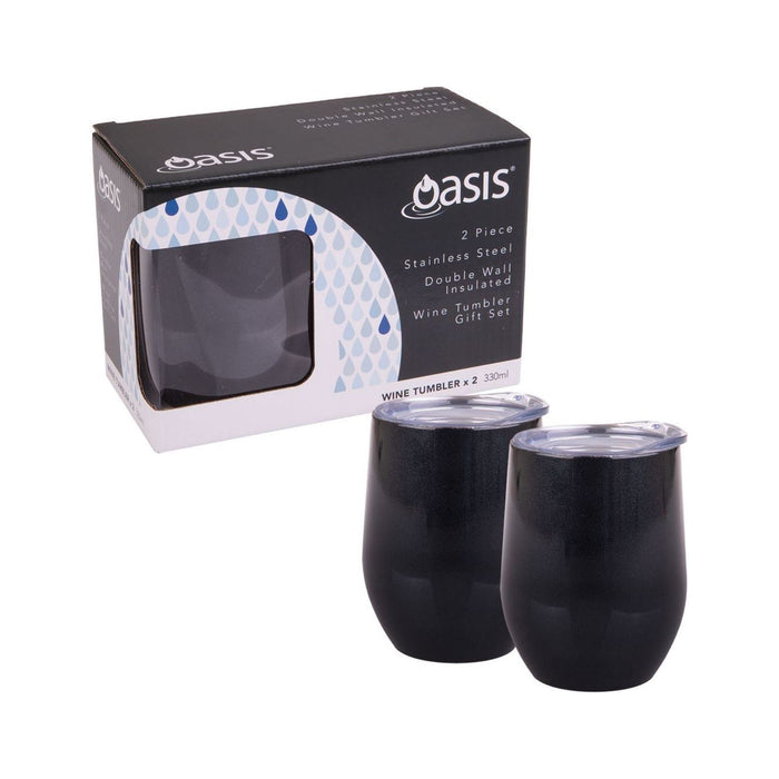 set of two wine tumblers for picnic