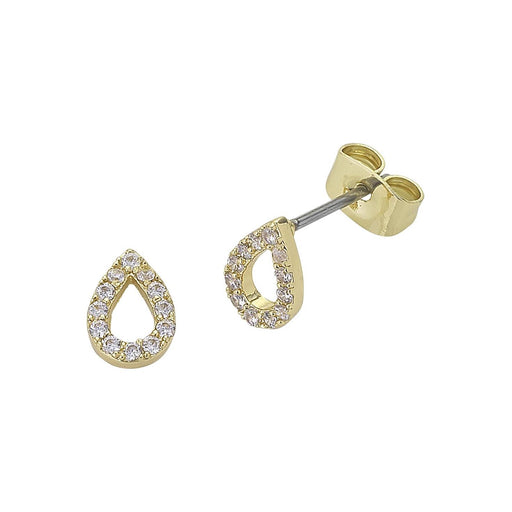 gold diamante earings