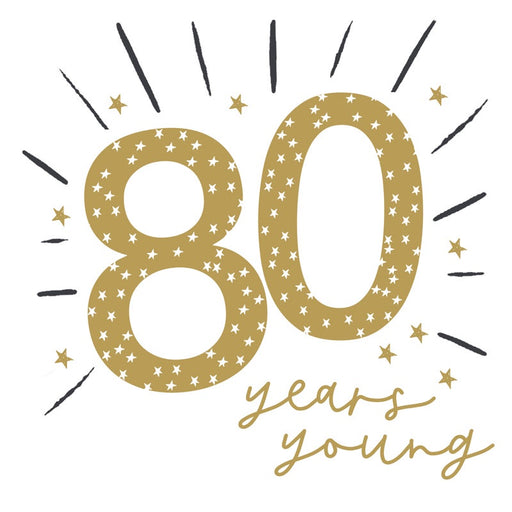 80th Birthday card