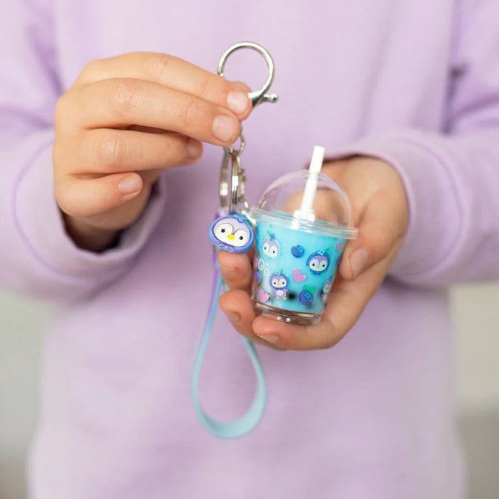 Tiger Tribe Bag Charms Blueberry Bubble Tea