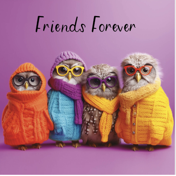 Friends Forever Owl Card
