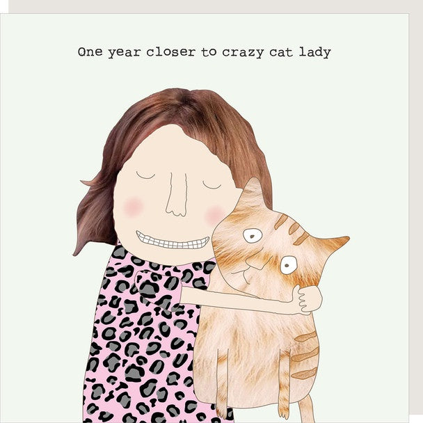 crazy cat lady card