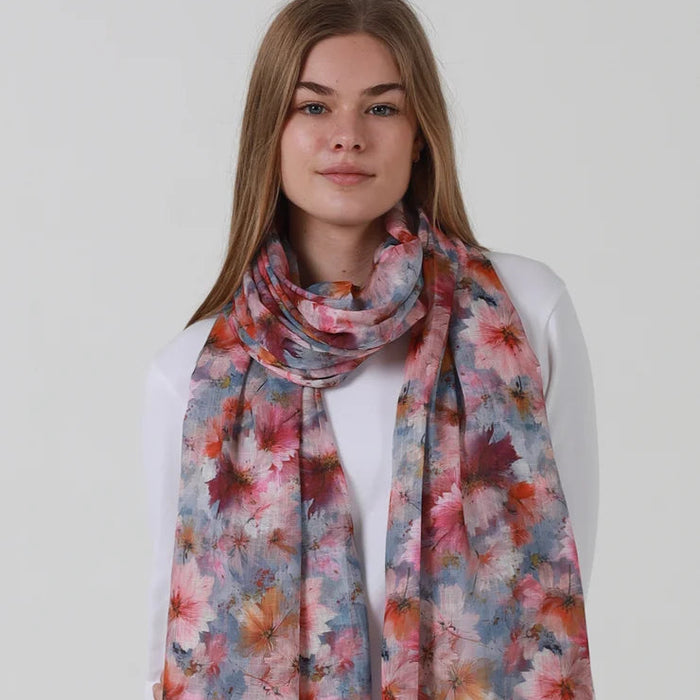 Betty Floral Pink Scarf