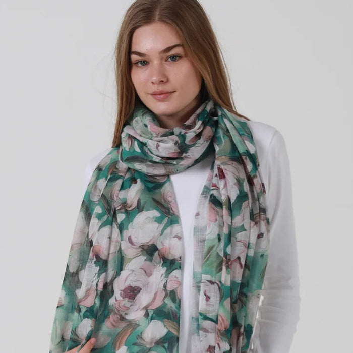 Magnolia Green Scarf