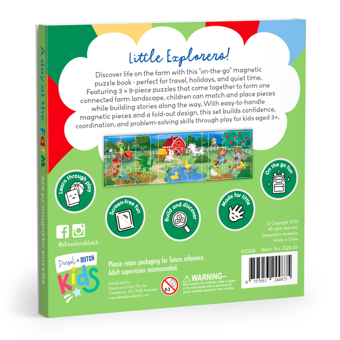 On The Farm On The Go Magnetic Puzzle
