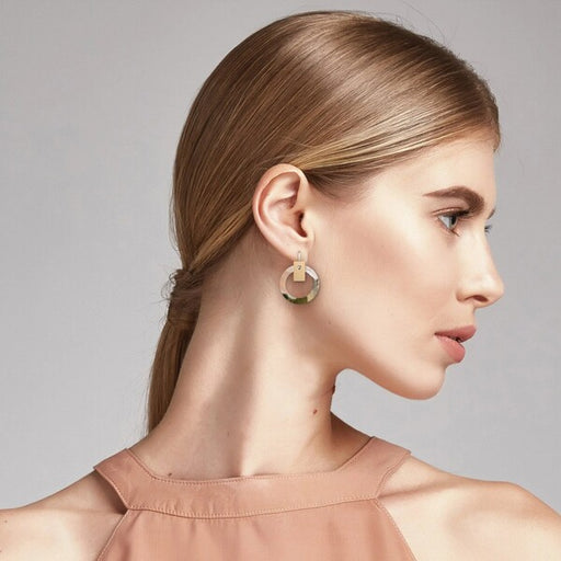 Woman  hoop earrings 