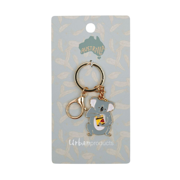 Renee Treml Koala Icon Keyring Grey 12cm