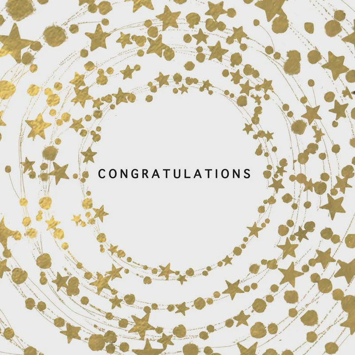 Congratulations Gold Star Card