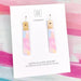 Layerable earrings on a Moe Moe branded card australian made and designed