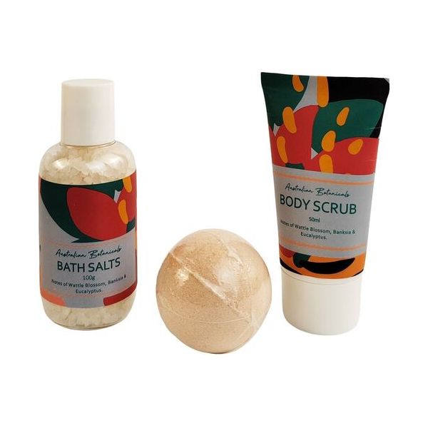australian bath salts bath bomb and body scrub beauty products