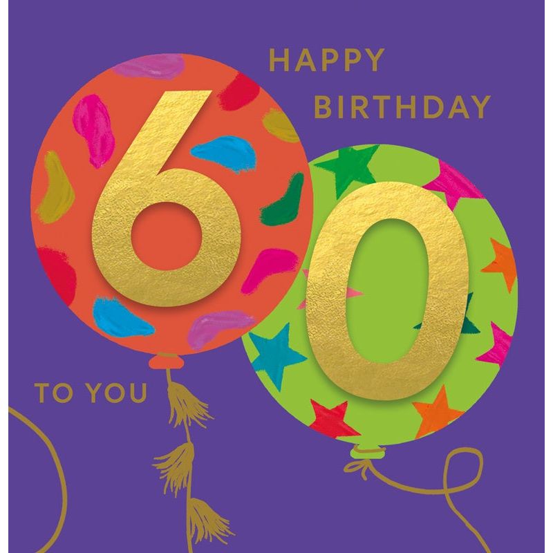 Happy 60th Birthday to You Card — Spoilt Gift Homewares