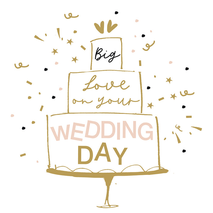 Wedding Big Love Cake Card