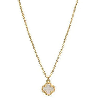 Gold necklace with a small pendant 