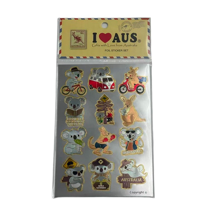 Australian Koala Foil Stickers