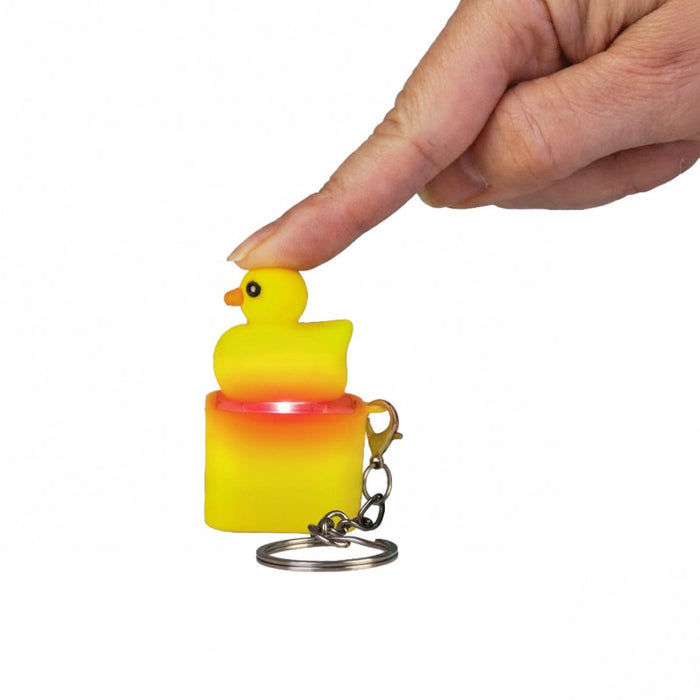 Duck Fidget Clicker Keychain