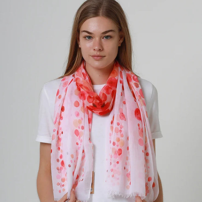 Dotty Pink & Red Scarf