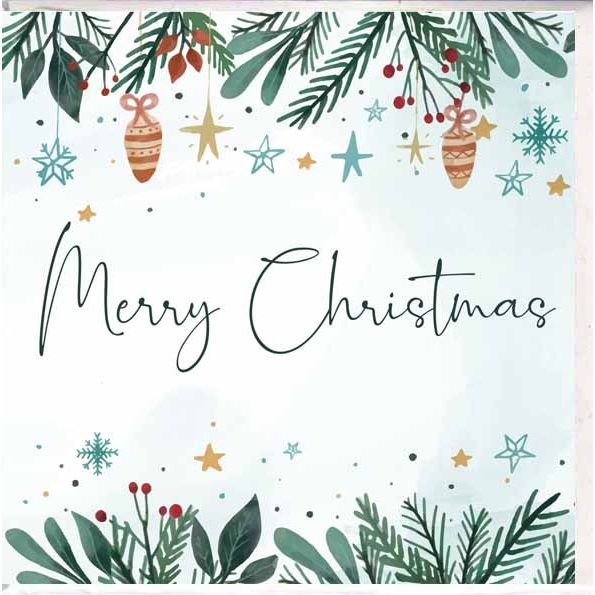 Merry Christmas Stars Card