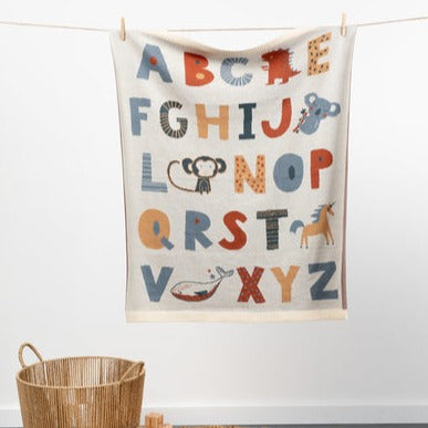 baby blanket abc's alphabet for 