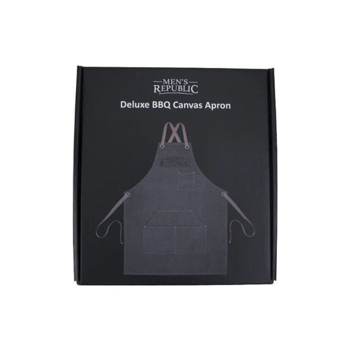 deluxe mens bbq canvas apron